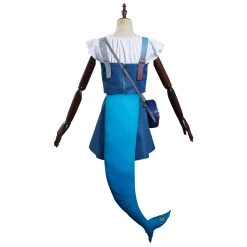 NewCosplay Hololive Vtuber - Gawr Gura Dress Outfits Halloween Carnival Suit Cosplay Costume