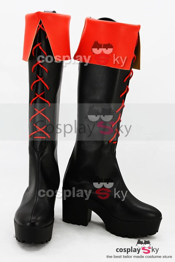NewCosplay Gintama Kagura High-heeled Boots Cosplay Shoes New Arrivals 4 NewCosplay Gintama Kagura High-heeled Boots Cosplay Shoes New Arrivals