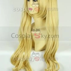 NewCosplay KARNEVAL Tsukumo Pale Gold Cosplay Wig 6 NewCosplay KARNEVAL Tsukumo Pale Gold Cosplay Wig