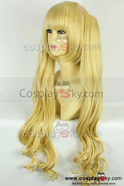 NewCosplay KARNEVAL Tsukumo Pale Gold Cosplay Wig 4 NewCosplay KARNEVAL Tsukumo Pale Gold Cosplay Wig