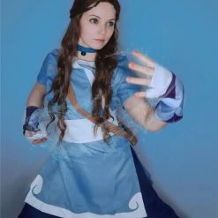 NewCosplay Avatar: The Last Airbender Katara Halloween Carnival Suit Cosplay Costume 29 NewCosplay Avatar: The Last Airbender Katara Halloween Carnival Suit Cosplay Costume