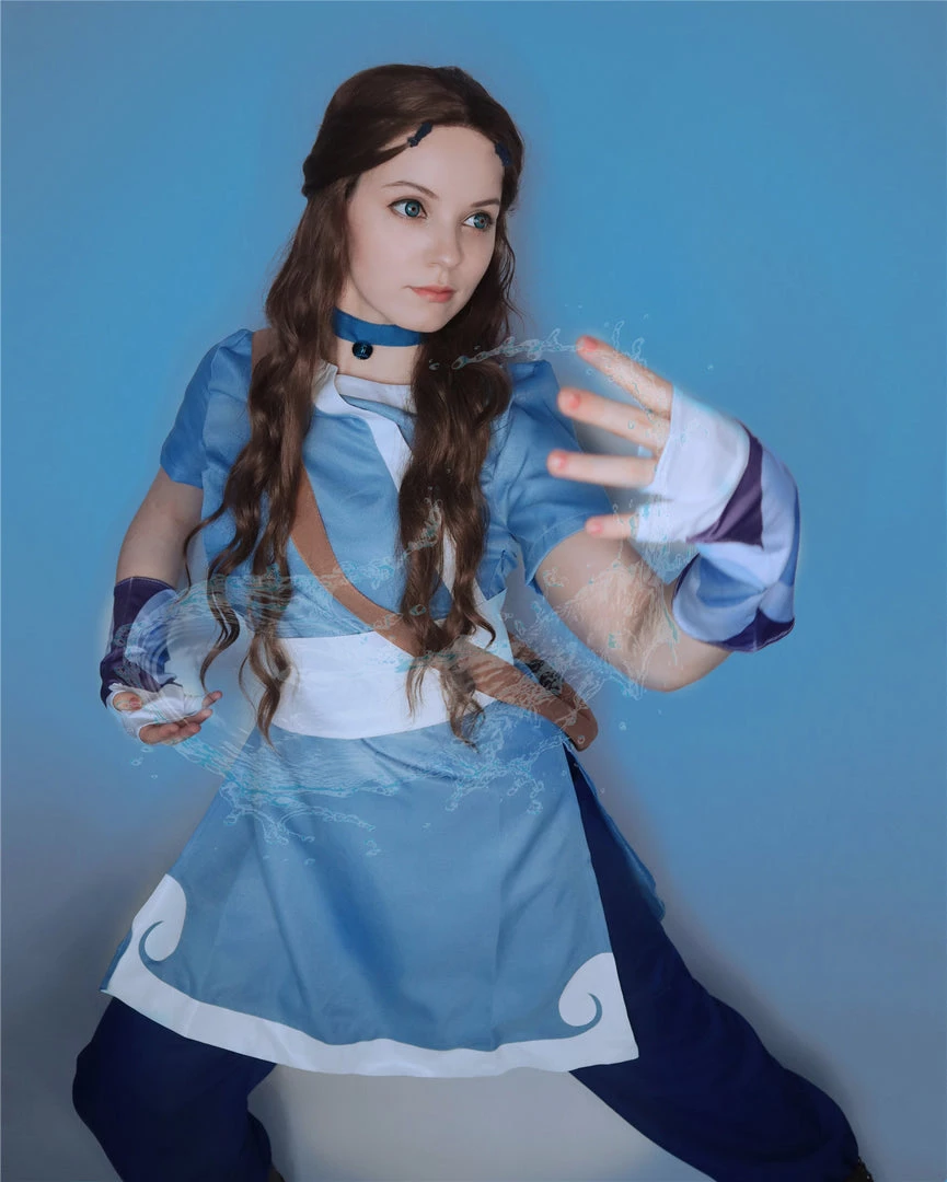 NewCosplay Avatar: The Last Airbender Katara Halloween Carnival Suit Cosplay Costume 16 NewCosplay Avatar: The Last Airbender Katara Halloween Carnival Suit Cosplay Costume