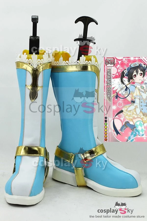 NewCosplay Love Live! Nico Yazawa SR Angel Boots Cosplay Shoes New Arrivals 3 NewCosplay Love Live! Nico Yazawa SR Angel Boots Cosplay Shoes New Arrivals