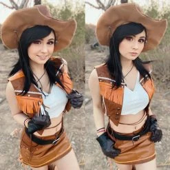 NewCosplay Final Fantasy VII Remake Tifa Lockhart The Cowboy Suit Halloween Carnival Costume Cosplay Costume New Arrivals 29 NewCosplay Final Fantasy VII Remake Tifa Lockhart The Cowboy Suit Halloween Carnival Costume Cosplay Costume New Arrivals