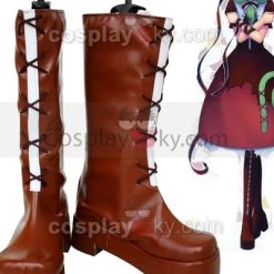 NewCosplay New Arrivals Mountain Of Faith Kagiyama Hina Cosplay Boots Shoes