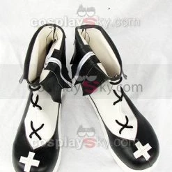 NewCosplay New Arrivals Neverossa Black And White Cosplay Boots Shoes