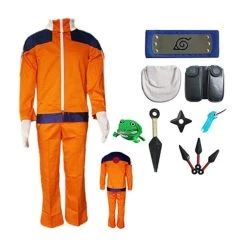 New Cosplaysky Naruto Naruto Uzumaki Outfit Kids Children Version Cosplay Costume