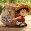 NewCosplay One Piece Monkey D Luffy Pen Container Pencil Vase New Arrivals