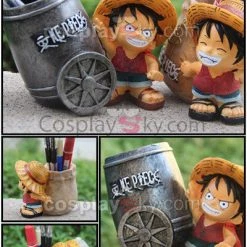 NewCosplay One Piece Monkey D Luffy Pen Container Pencil Vase New Arrivals 14 NewCosplay One Piece Monkey D Luffy Pen Container Pencil Vase New Arrivals