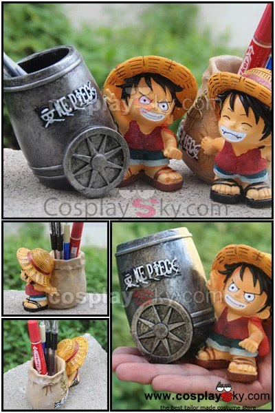 NewCosplay One Piece Monkey D Luffy Pen Container Pencil Vase New Arrivals 8 NewCosplay One Piece Monkey D Luffy Pen Container Pencil Vase New Arrivals