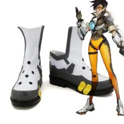 NewCosplay Overwatch OW Tracer Lena Oxton Cosplay Shoes