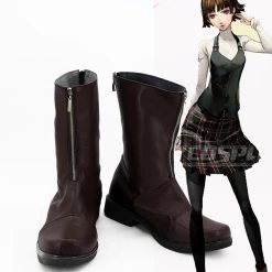 NewCosplay Persona 5 P5 Makoto Niijima Boots Coplay Shoes