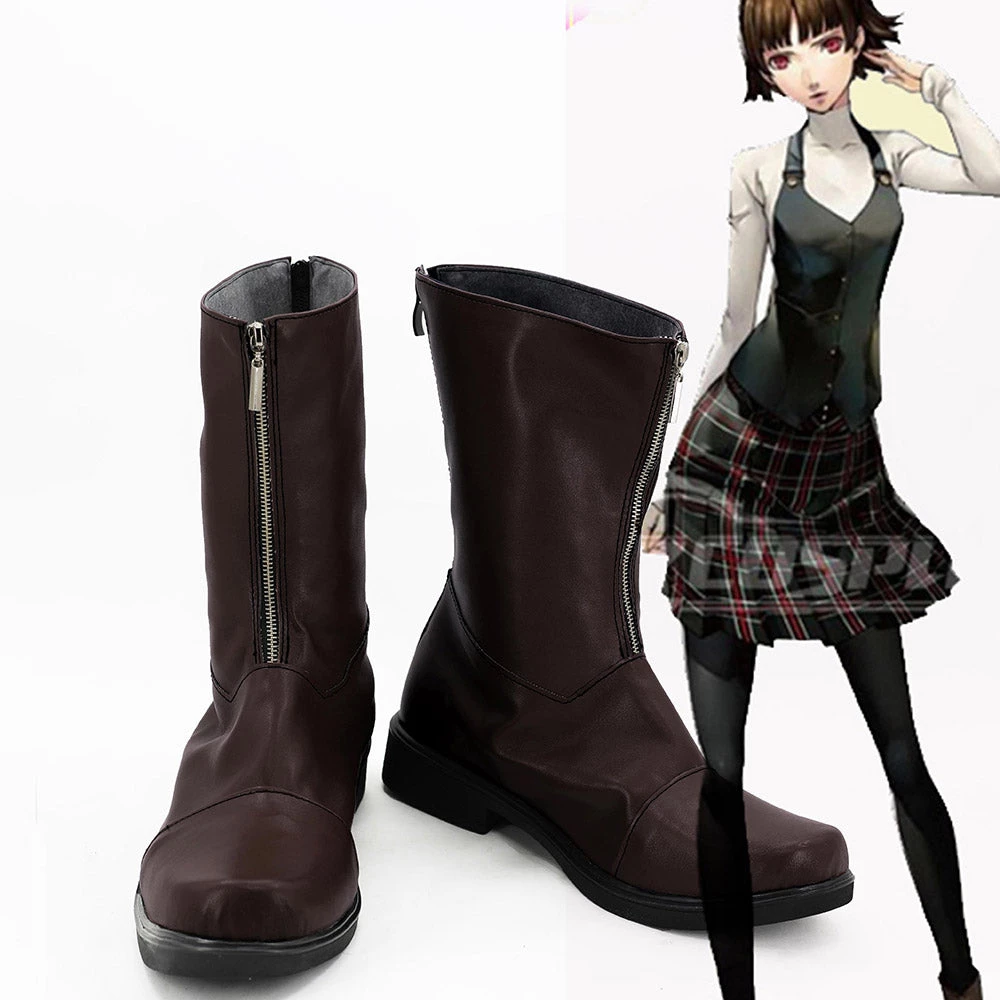 NewCosplay Persona 5 P5 Makoto Niijima Boots Coplay Shoes 3 NewCosplay Persona 5 P5 Makoto Niijima Boots Coplay Shoes