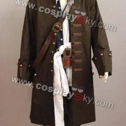 NewCosplay Pirates Of The Caribbean Jack Sparrow Costume Set Cosplay Costume