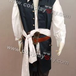 NewCosplay Pirates Of The Caribbean Jack Sparrow Costume Set Cosplay Costume 16 NewCosplay Pirates Of The Caribbean Jack Sparrow Costume Set Cosplay Costume