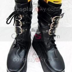 NewCosplay Punk Heavy-bottomed Black Buckle Boots Custom-Made New Arrivals