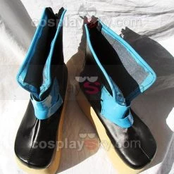 NewCosplay New Arrivals Punk Heavy-Bottomed Blue And Black Boots