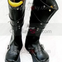NewCosplay New Arrivals Punk Rock High-heeled Heavy-bottomed Black Boots