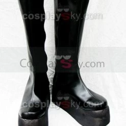 NewCosplay Punk Rock Simple Black Flat Boots Custom-Made New Arrivals