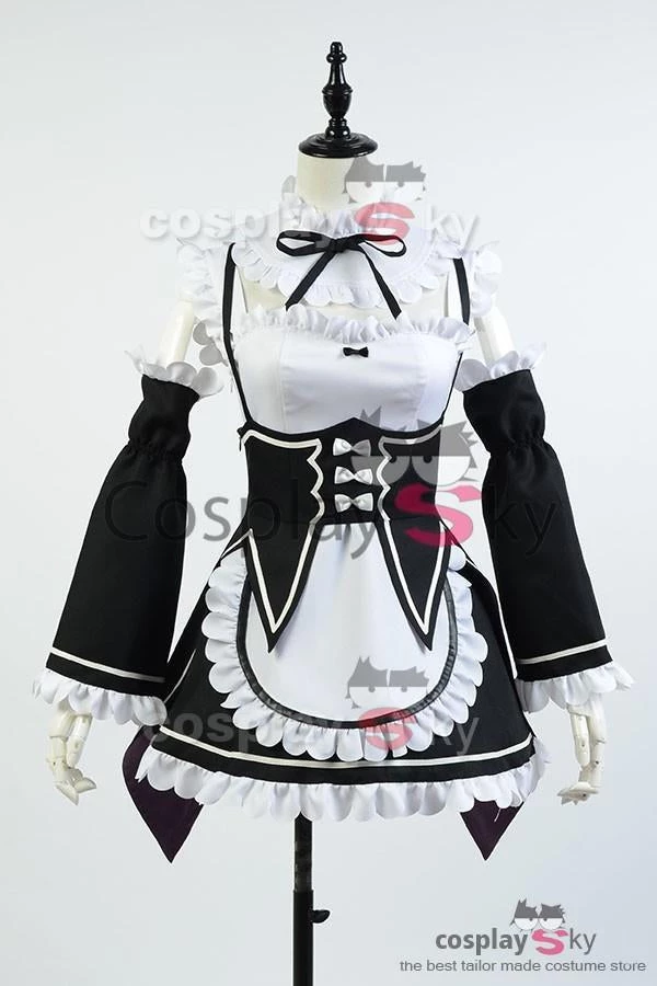 NewCosplay Re:Zero Life In A Different World From Zero Ram Outfit Cosplay Costume 9 NewCosplay Re:Zero Life In A Different World From Zero Ram Outfit Cosplay Costume