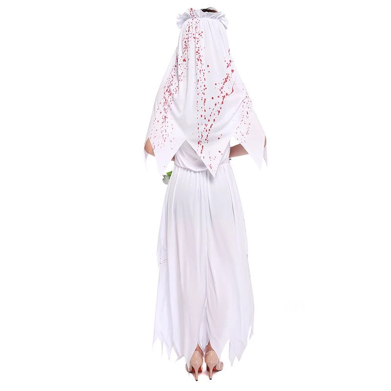 NewCosplay Halloween Sexy Zombie Bride Adult Ghost Dress Cosplay Costume 7 NewCosplay Halloween Sexy Zombie Bride Adult Ghost Dress Cosplay Costume