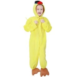 NewCosplay New Arrivals Halloween Animal Chick Cock Hem Kid Jumpsuit Cosplay Costume Bathrobe Pajamas