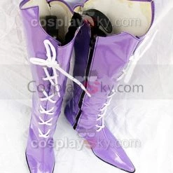 NewCosplay Sailor Moon Tomoe Hotaru Cosplay Boots Shoes Purple