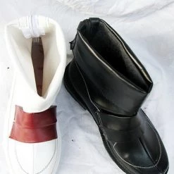 NewCosplay New Arrivals Satan Cosplay Boots Shoes Black And White