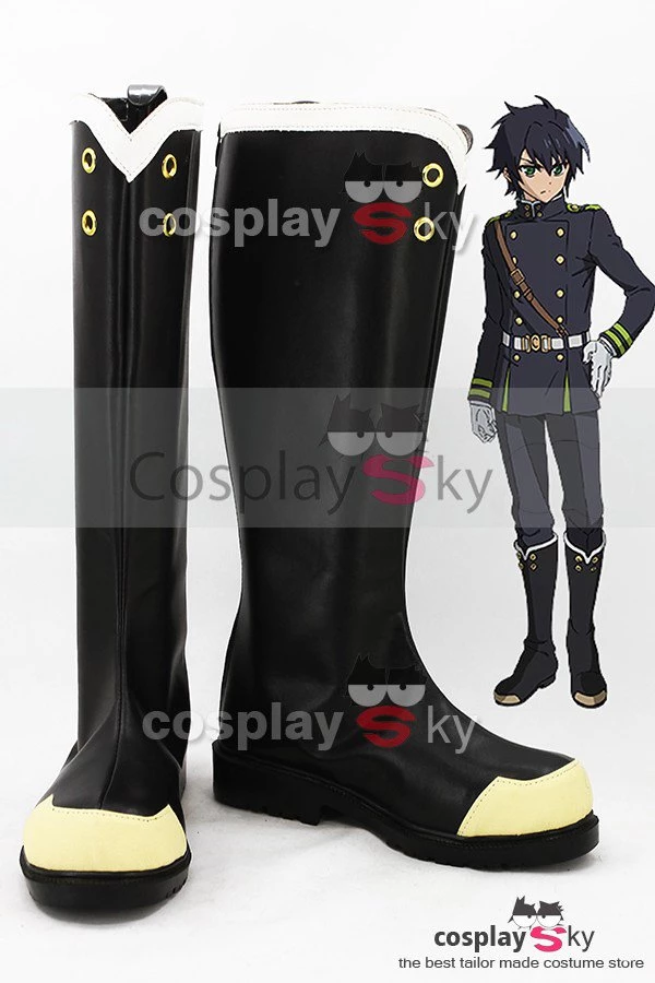 NewCosplay New Arrivals Seraph Of The End Y?ichir? Hyakuya / Shinoa H?ragi Boots Cosplay Shoes 3 NewCosplay New Arrivals Seraph Of The End Y?ichir? Hyakuya / Shinoa H?ragi Boots Cosplay Shoes