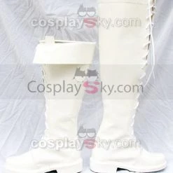 NewCosplay Shinning Wind Caris Philiath Cosplay Boots White New Arrivals