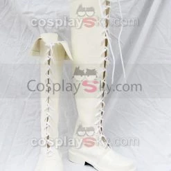 NewCosplay Shinning Wind Caris Philiath Cosplay Boots White New Arrivals