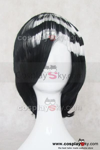 NewCosplay Soul Eater Death The Kid Stratified Black And White Cosplay Wig New Arrivals 4 NewCosplay Soul Eater Death The Kid Stratified Black And White Cosplay Wig New Arrivals