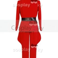 NewCosplay Star Wars Imperial Officer Red Uniform Costume