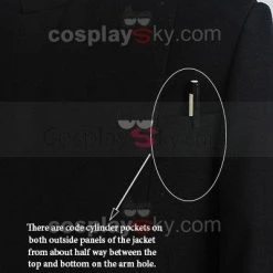 NewCosplay Star Wars Imperial Officer Black Uniform Costume + Hat + Belt 17 NewCosplay Star Wars Imperial Officer Black Uniform Costume + Hat + Belt