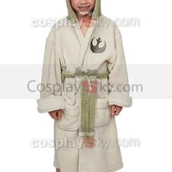 NewCosplay Star Wars Yoda Jedi Ears Fleece Bathrobe Kids Robe New Arrivals