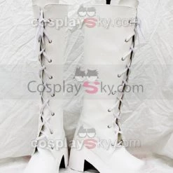 NewCosplay Sweet Classical White High-heeled Boots Custom Made New Arrivals