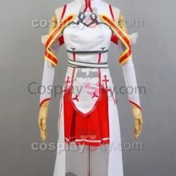 NewCosplay Sword Art Online SAO Asuna Cosplay Costume
