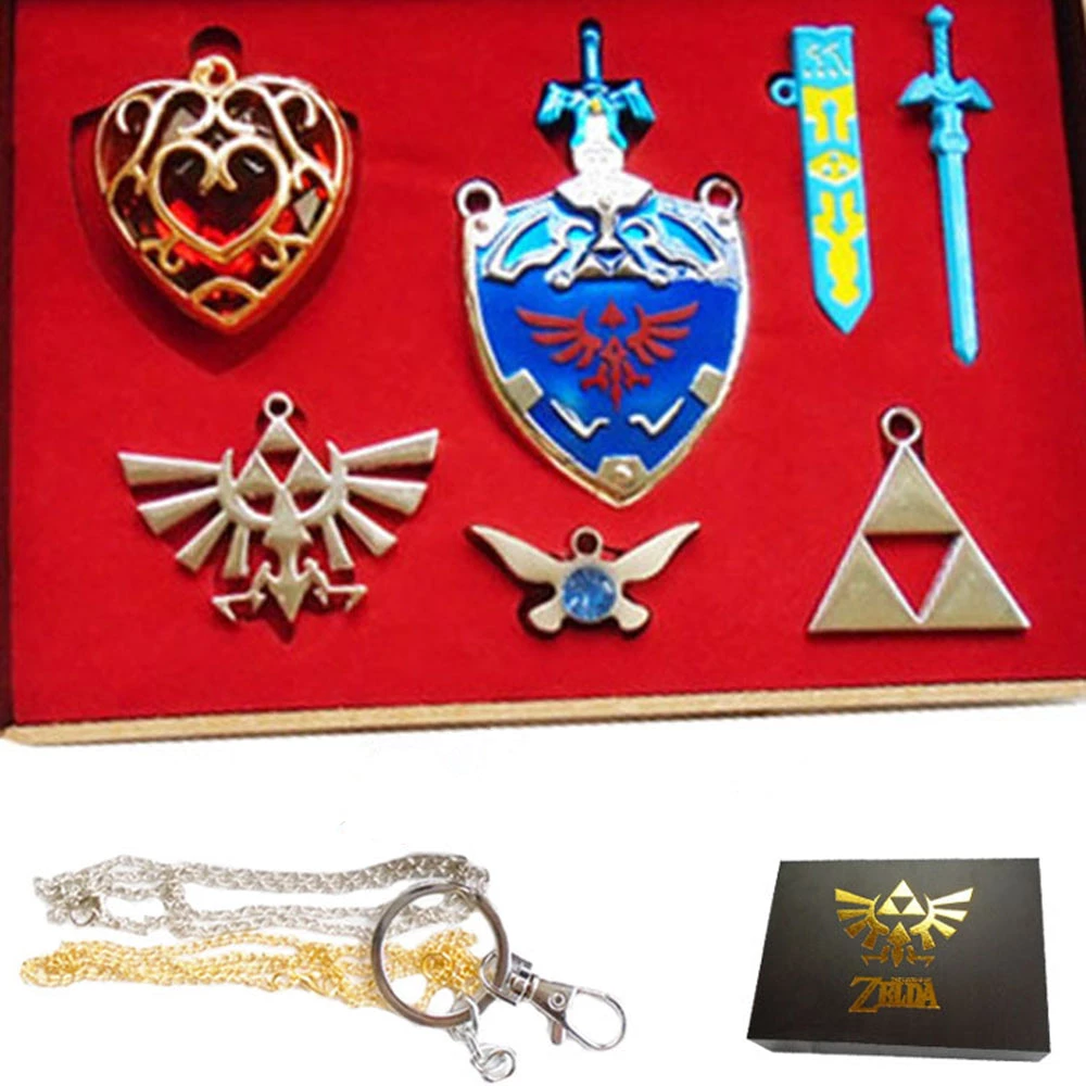 NewCosplay New Arrivals Legend Of Zelda Shield Sword Necklace Pendant Cosplay Accessories 3 NewCosplay New Arrivals Legend Of Zelda Shield Sword Necklace Pendant Cosplay Accessories