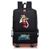 NewCosplay New Arrivals One Piece School Bag Black Backpack 2 NewCosplay New Arrivals One Piece School Bag Black Backpack