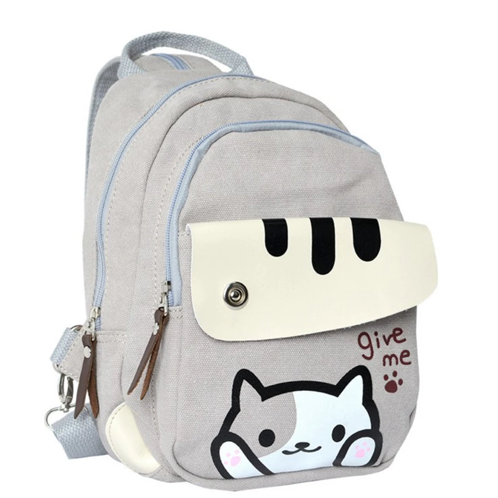 New Cosplaysky Neko Atsume Casual Canvas Backpack School Bag New Arrivals 5 New Cosplaysky Neko Atsume Casual Canvas Backpack School Bag New Arrivals