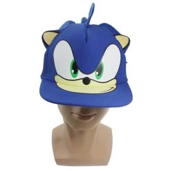 NewCosplay Sonic The Hedgehog Snapback Face Cartoon Youth Adjustable Baseball Hat Cap Blue New Arrivals 9 NewCosplay Sonic The Hedgehog Snapback Face Cartoon Youth Adjustable Baseball Hat Cap Blue New Arrivals