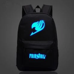 NewCosplay Fairy Tail Natsu Magic Guild Luminous Logo SchoolBag Backpack 5 NewCosplay Fairy Tail Natsu Magic Guild Luminous Logo SchoolBag Backpack