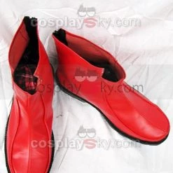 NewCosplay Touhou Project Fujiwara No Mokou Cosplay Boots Red