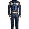 NewCosplay Captain America 2 The Winter Soldier Steve Rogers Uniform Outfit Cosplay Costume