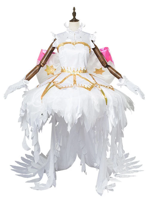New Cosplaysky Cardcaptor Sakura:Clear Card Sakura Kinomoto Snow Angel Fancy Dress Cosplay Costume 4 New Cosplaysky Cardcaptor Sakura:Clear Card Sakura Kinomoto Snow Angel Fancy Dress Cosplay Costume