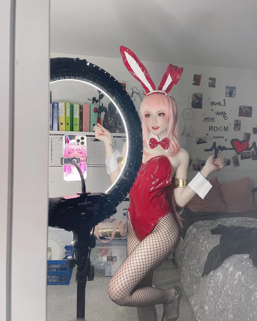 NewCosplay DARLING In The FRANXX Anime 02 Zero Two Bunny Girl Cosplay Costume New Arrivals 7 NewCosplay DARLING In The FRANXX Anime 02 Zero Two Bunny Girl Cosplay Costume New Arrivals
