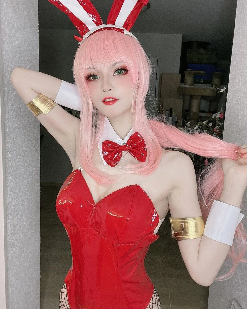 NewCosplay DARLING In The FRANXX Anime 02 Zero Two Bunny Girl Cosplay Costume New Arrivals 8 NewCosplay DARLING In The FRANXX Anime 02 Zero Two Bunny Girl Cosplay Costume New Arrivals