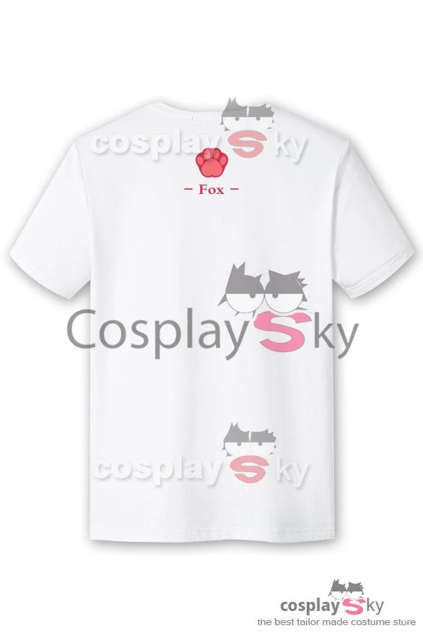 NewCosplay Zootopia Fox Nick T-shirt Cosplay Costume 4 NewCosplay Zootopia Fox Nick T-shirt Cosplay Costume